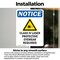 Signmission Radiation & Laser Sign, 7 in H x 5 in W, Vinyl Decal, Rectangle OS-2PACK-NS-D-57-V-10605 - alternate 2